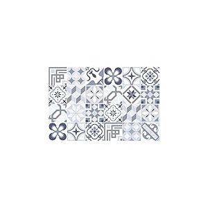 Ambiance Sticker Adh&eacute;sifs Carrelages Autocollant Orements Splendide Carreaux de Ciment Carrelage Sticker Mural Salle de Bain et Cuisine | 24 Pi&egrave;ces de 20 x 20 cm