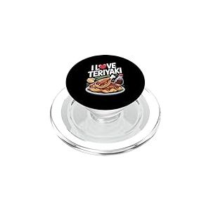 Assiette à sauce poulet Teriyaki I Love PopSockets PopGrip pour MagSafe