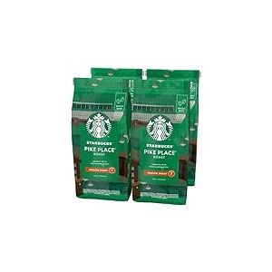 STARBUCKS Pike Place Roast, Torréfaction Ambrée, Café en Grains 450g (Pack de 4)