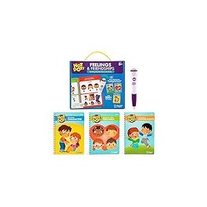 Learning Resources Cahiers d’Apprentissage socio-émotionnel Hot Dots sur Les émotions et l’amitié de, à partir de 3 Ans, résultats instantanés, Plus de 200 activités d’Apprentissage socio-émotionnel