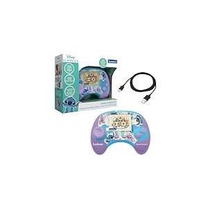 Lexibook Disney Stitch Power Console&reg; - Console de Jeux &eacute;ducative bilingue Fran&ccedil;ais/Anglais avec 100 activit&eacute;s, JCG100Di1LXB
