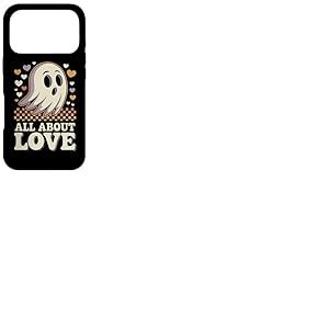 Tout sur l'amour Fant&ocirc;me Mignon C&oelig;ur Pastel Halloween Amoure Coque pour iPhone 17 Pro