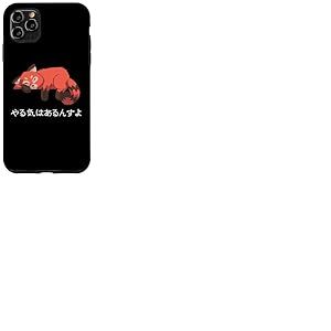 Kawaii Cute I'm Motivated Red Panda Funny Red Panda Animaux Coque pour iPhone 11 Pro Max