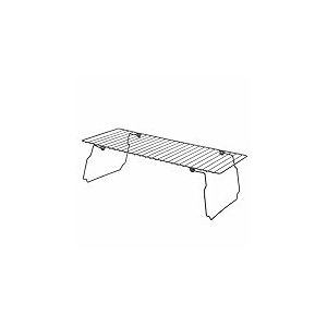 Galileo Casa S&eacute;parateur d'&eacute;tag&egrave;re en fer empilable, pliable et peu encombrant, noir satin&eacute;