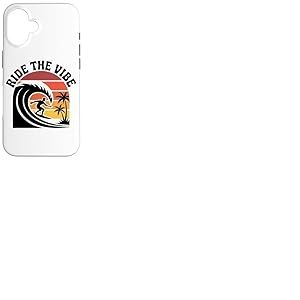 Chemise Ride The Vibe T-Shirt Graphique Cool Retro Surf Wave Sunset Coque pour iPhone 16
