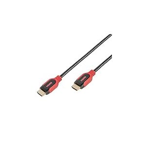 Vivanco Pro C&acirc;ble HDMI High Speed avec &eacute;thernet Audio Canal Retour Arc 1,5m Rouge/Noir