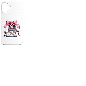 Coquette Bow Echo Tech Technicienne en échocardiographie Fille Maman Coque pour iPhone 16