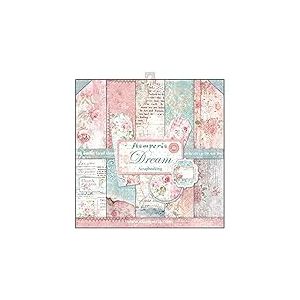 Stamperia Bloc Papier Scrap double Face 10 feuilles 30,5x30,5 (12"x12") - Rêve multicolore, SBBL27