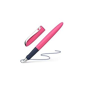 Schneider 162119 Wavy Stylo plume (pour droitiers et gauchers, avec plume d&eacute;butante), rose