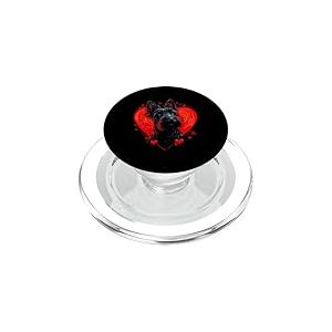 Saint-Valentin Terrier écossais Valentin PopSockets PopGrip pour MagSafe