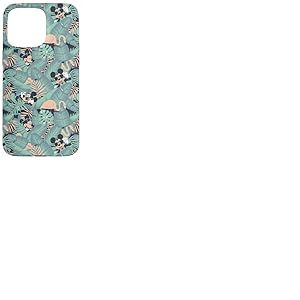 Disney Mickey Mouse Summer Tropical Beach Leaves Pattern Coque pour iPhone 15 Pro Max