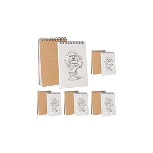 Carnet de Croquis A5 Carnet de Dessin 120GSM Reliure Spirale Papier Dessin Cahier de Dessin Carnet Dessin Vierge avec Couverture Rigide de Croquis Papier 60 Pages pour Enfant et Adultes D'artiste 2PCS