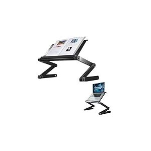 Uncaged Ergonomics Support r&eacute;glable pour Livre et Ordinateur Portable &ndash; Support Portable en Aluminium pour Livres Scolaires, Livres de Cuisine, Livres de Recettes et tablettes