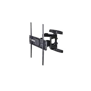 Hama Support Mural TV FULLMOTION inclinable et pivotant pour TV &eacute;cran Plat Entre 119 cm et 229 cm (47" &agrave; 90"), jusqu'&agrave; 75 kg de Charge support&eacute;e, VESA 800x600, Noir
