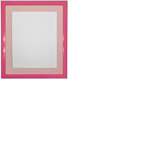 FRAMES BY POST Cadre Photo en Plastique avec Passe-Partout de 50 x 40 cm - Rose - Taille de l'image : 38,1 x 25,4 cm