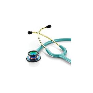 ADC Adscope 603 - Stéthoscope de cardiologie convertible - Bleu des Caraïbes métallisé iridescent