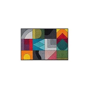Wash+Dry Momix Tapis Del Sol, Polyamide Dos : Caoutchouc Nitrile, Multicolore, 50x75cm