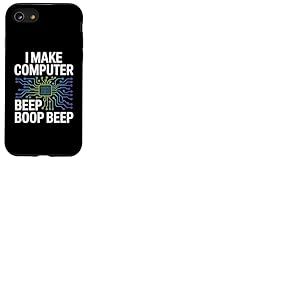 I Make Computer Beep Boop Beep Ingénieur réseau Coque pour iPhone SE (2020) / 7/8