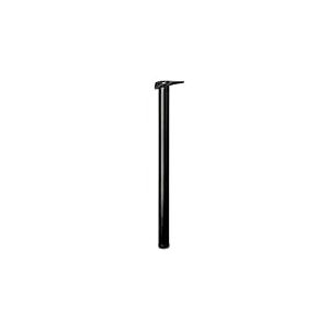 Amig - Pied R&eacute;glable pour Table en Acier Noir - Hauteur Ajustable 10 mm - Pieds pour Tables de Bureau, Cuisine ou Salle &agrave; Manger - Dimensions 870x60x1,2 mm - Capacit&eacute; 15 kg par Pied
