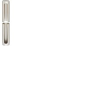 cyclingcolors 2x Couvre gond cache paumelle fenêtre porte portail Charnière Capuchon Protection Meuble Douille, 20mm blanc longueur 118mm plastique