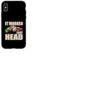 It Worked-in My Head Billard Sport Pool Pro Player Skill Coque pour iPhone X/XS