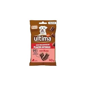 Ultima Snacks pour Chiens Mini/Petits bouchées intenses avec du bœuf 12 x 40 g