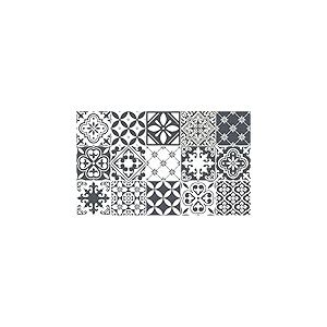 Stickers muraux Cuisine - Sticker Mural - Carreaux de Ciment adhésif Mural - Stickers Muraux azulejos - Sticker Carrelage adhesif Mural Salle de Bain 20 x 20 cm - 15 PCS Carreau de Ciment adhesif gris