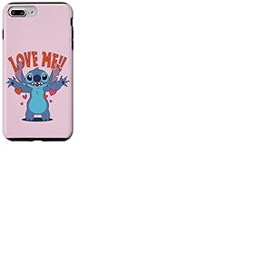 Disney Stitch "Love Me!" Funny Valentine's Day Coque pour iPhone 7 Plus/8 Plus