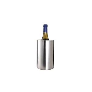 Barcraft Refroidisseur de Vin Isol&eacute; pour une Seule Bouteille, Acier Inoxydable, 12 X 12 X 19 cm,Argent