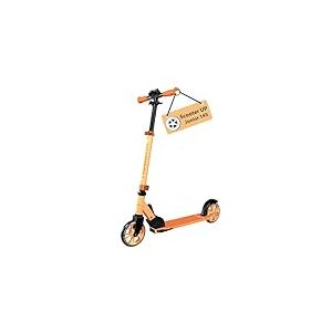 HUDORA Scooter Up 145 Junior - Trottinette Haute qualit&eacute; & s&ucirc;re pour Enfants &agrave; partir de 3 Ans - Pliable avec des Roues de 145 mm & r&eacute;glable en Hauteur - pour Filles & gar&ccedil;ons jusqu'&agrave; 60 kg - Orange