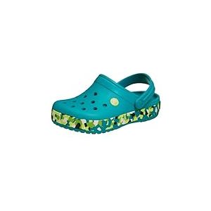 Crocs Crocband Sabots Turbo Bleu Sarcelle/Multicolore Pointure 34, Turquoise Turbo Multi, 33/34 EU