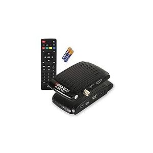 RED OPTICUM AX 300 Mini V3 avec Fonction d'enregistrement PVR - R&eacute;cepteur Satellite HD num&eacute;rique/capteur IR Externe avec &eacute;cran/Alimentation 1080p Full HD/USB/HDMI/12V Noir