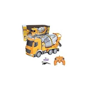 Lexibook, Crosslander&reg; Pro RC B&eacute;tonni&egrave;re, Camion toupie t&eacute;l&eacute;command&eacute;, Effets Lumineux, r&eacute;servoir Rotatif &agrave; 360&deg;, Rechargeable, RCP15LXB