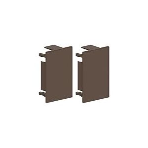 Habengut - Embouts pour Montage de la goulotte de câbles - 40 x 60 mm - Marron