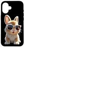 Lapin avec Lunettes de Soleil Lapin des Champs Doux Lapins Coque pour iPhone 16