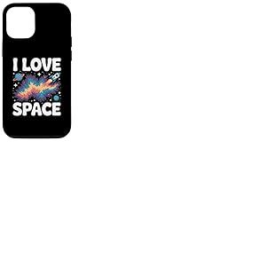 J'adore les planètes Space Cosmic Galaxy Rocket Coque pour iPhone 12/12 Pro