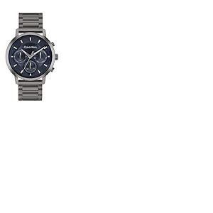 Calvin Klein Montre Analogique Multifunction &agrave; Quartz pour Homme Collection Gauge avec Bracelet en Acier Inoxydable Noir - 25200495