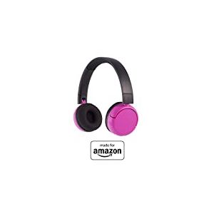 BuddyPhones PopTime Nouveau casque Bluetooth &laquo; Made for Amazon &raquo;, Rose (8-15 ans)
