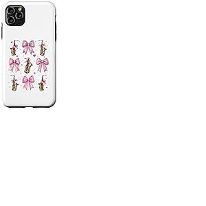 Saxophone Instrument Saxophoniste Saxiste Sax Girl Coquette Coque pour iPhone 11 Pro Max