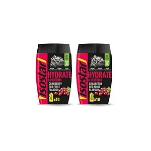 Isostar Hydrate & Perform Cranberry Fruits Rouges Poudre Boisson Isotonique Sport - Boisson &Eacute;nerg&eacute;tique Avec &Eacute;lectrolytes, Source De Vitamine C, Running, V&eacute;lo & Trail, 10 Doses Pour 5 Litres, 400g
