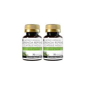 SERENOA REPENS 140 G&Eacute;LULES | AVEC 320 MG D'HUILE STANDARDIS&Eacute;E &Agrave; 90% | CAPSULES MOLLES POUR LA PROSTATE ET LES VOIES URINAIRES | 1 CAPSULE MOLLE PAR JOUR