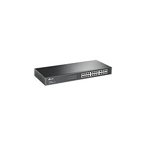 TP-Link 24-Port Unmanaged Gigabit Ethernet Switch, Steel Case, 19-inch Rack-Mount(TL-SG1024)