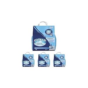 CATSAN Hygiene Plus - Litière Minérale pour Chat, Sac de 10L (Lot de 4)