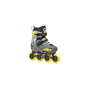 Rollerblade APEX Patins &agrave; roulettes en Ligne pour gar&ccedil;on - Charbon Actif/Jaune - Pointure 37-40