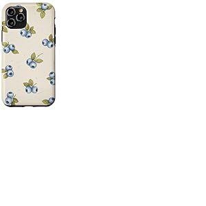 Myrtilles Sauvages Feuilles botaniques Baies Coque pour iPhone 11 Pro