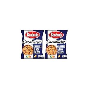 Benenuts Cacahuètes Grillées Non Salées, 200g (Lot de 2)