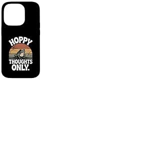 Hoppy Thoughts Only Cute Frog Pun Pun Spring Happy Coque pour iPhone 14 Pro