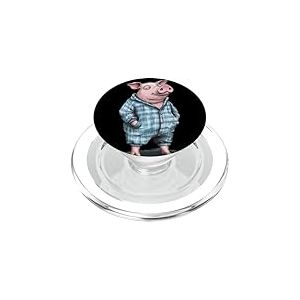 Vêtements de nuit Cochon en pyjama qui fait rire au coucher PopSockets PopGrip pour MagSafe