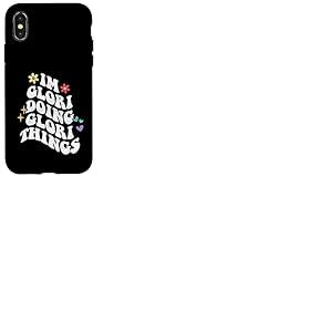Rétro Groovy Im Glori Doing Glori Things Funny Fête des Mères Coque pour iPhone X/XS