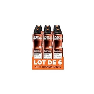 L&rsquo;Or&eacute;al Paris - Men Expert BarberClub D&eacute;odorant Bodyspray Protection 48h - 150ml - Lot de 6, A&eacute;rosol, Bois de c&egrave;dre